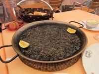 squid ink paella 